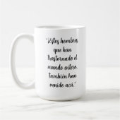 Hechos 17 スペイン語 聖書の節 コーヒーマグカップ (左)