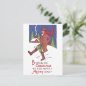 Heckによってクリスマスヴィンテージクリスマスカード ポストカード (スタンド正面)