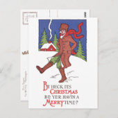 Heckによってクリスマスヴィンテージクリスマスカード ポストカード (正面/裏面)