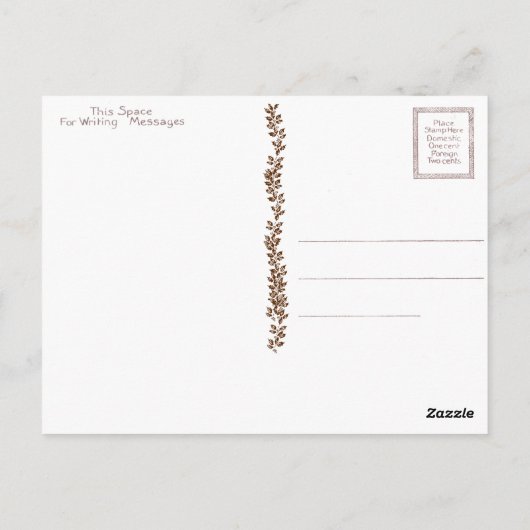 Heckによってクリスマスヴィンテージクリスマスカード ポストカード (裏面)