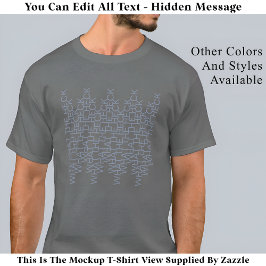 Heck Hidden Message 142BGモダントレンディー Tシャツ