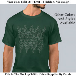 Heck Hidden Message 142GGモダントレンディー Tシャツ