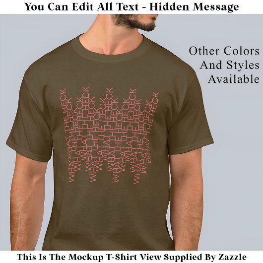 Heck Hidden Message 142PBモダントレンディー Tシャツ