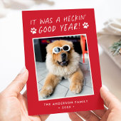 Heckin'good yearかわいい犬の写真 シーズンカード