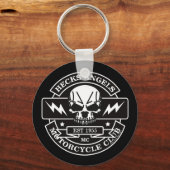 HECKS ANGELS_black&white キーホルダー (正面)