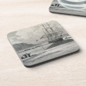 Heclaの入江からのボートの出発、1 6月21日、 コースター (左側)