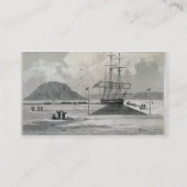 Heclaの入江からのボートの出発、1 6月21日、 名刺 (裏面)