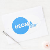 HECMAロゴシール 楕円形シール (封筒)