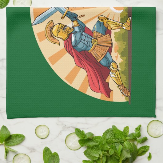 Hector and Achilles キッチンタオル (折り畳み)