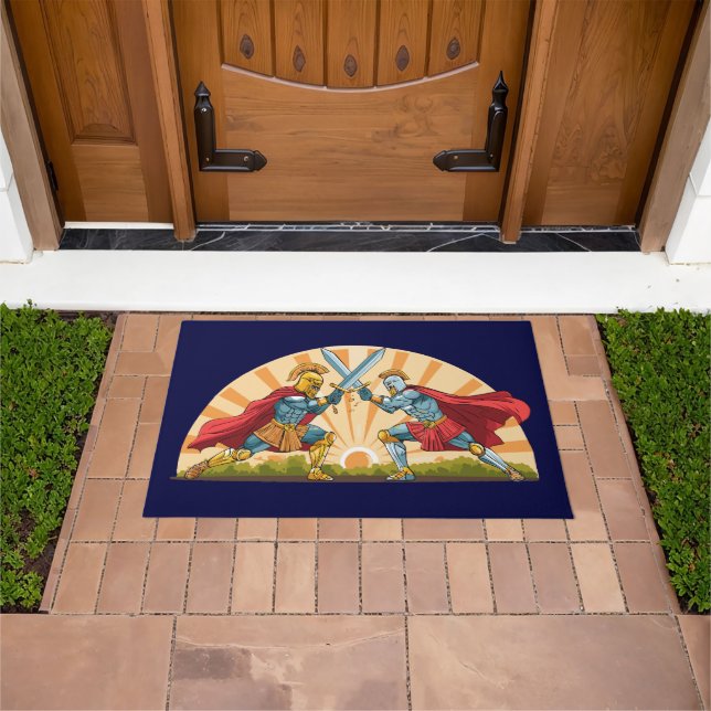 Hector and Achilles ドアマット (室外)