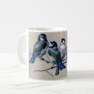 Hector Giacomeliによる枝に青い鳥 コーヒーマグカップ