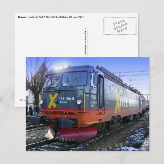 Hectorrail 161.106-0 "Deckard" at Halden, Norway ポストカード (正面/裏面)
