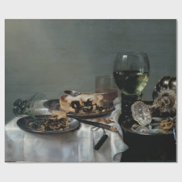 Heda著ブラックベリーパイが付いている朝の食卓 ラッピングペーパー