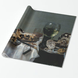 Heda著ブラックベリーパイが付いている朝の食卓 ラッピングペーパー