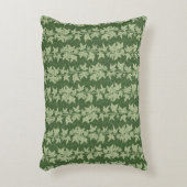 Hedera Ivyつる植物 – 植物性の緑のL_Dパターン。 アクセントクッション (正面(垂直))