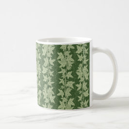 Hedera Ivyつる植物 – 植物性の緑のL_Dパターン。 コーヒーマグカップ