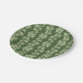 Hedera Ivyつる植物 – 植物性の緑のL_Dパターン。 ペーパープレート (アングル)