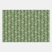 Hedera Ivyつる植物 – 植物性の緑のL_Dパターン。 ラッピングペーパーシート (正面)