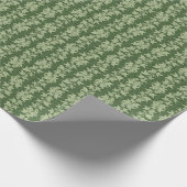 Hedera Ivyつる植物 – 植物性の緑のL_Dパターン。 ラッピングペーパー (角)