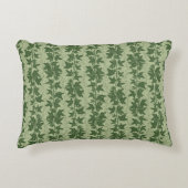 Hedera Ivyつる植物 – 植物性の緑D_Lパターン。 アクセントクッション (正面)