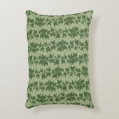 Hedera Ivyつる植物 – 植物性の緑D_Lパターン。 アクセントクッション (正面(垂直))