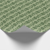 Hedera Ivyつる植物 – 植物性の緑D_Lパターン。 ラッピングペーパー (角)