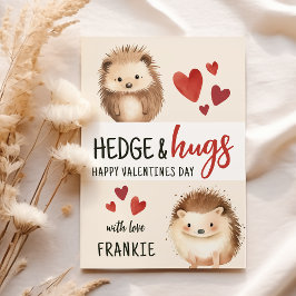 Hedge & Hugs ハリネズミ | バレンタインデーの教室 シーズンカード