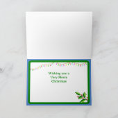 Hedgehog and children Christmas  Card カード (内部)