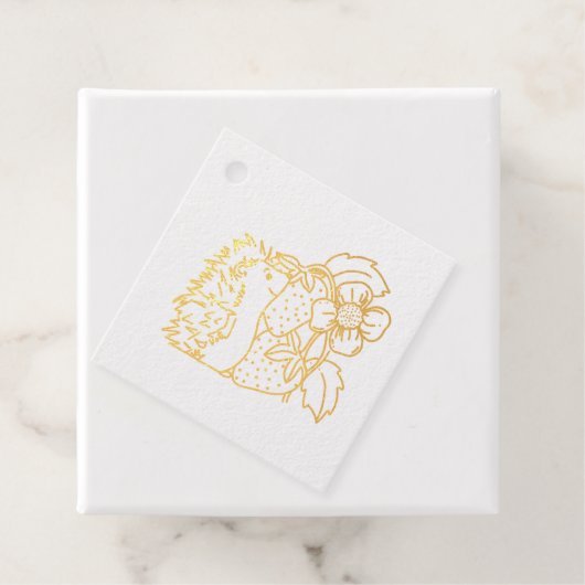 Hedgehog and Strawberries フェイバータグ (箱)