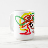 Hedgehog Autumn コーヒーマグカップ (正面左)