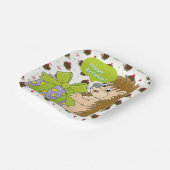 Hedgehog Birthday ペーパープレート (傾斜あり)