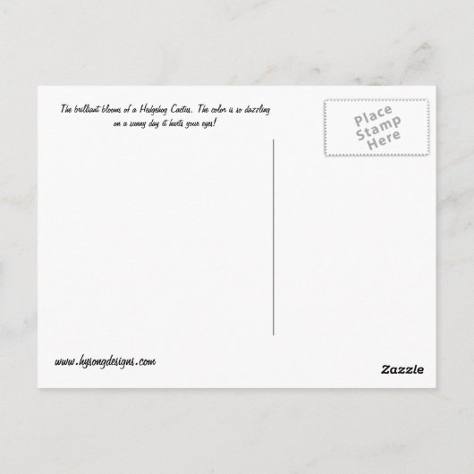 Hedgehog CactusGlobe （アリゾナ） ポストカード (裏面)