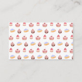 Hedgehog Chef Baker Diaper Raffle Baby Shower エンクロージャーカード (裏面)