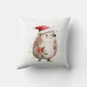 Hedgehog Christmas Tree Presents Kids クッション (裏面)