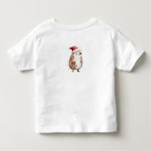 Hedgehog Christmas Tree Presents Kids トドラーTシャツ (裏面)