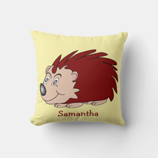 Hedgehog Design Personalised クッション (正面)