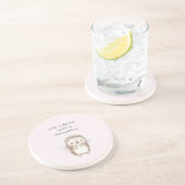 Hedgehog Fairy with Flowers コースター (側面)