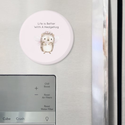 Hedgehog Fairy with Flowers マグネット (インサイチュ (冷蔵庫))