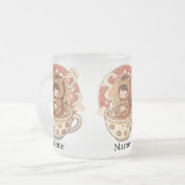 Hedgehog Heat Reveal Magic Coffee Mug フロストグラスマグカップ (正面左)