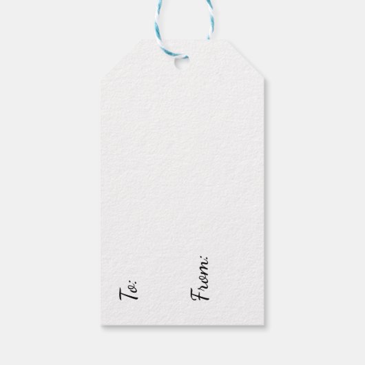 Hedgehog In Fall Leaves ギフトタグ (裏面)