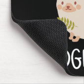 Hedgehog Little on Hedge Today マウスパッド (コーナー)