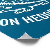 Hedgehog Lover Animal Pun I'm Just A Little On Hed ポスター (角)