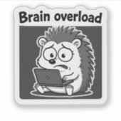 Hedgehog Meme Cartoon Funny  シール (正面)