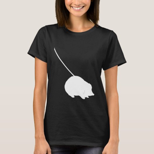 Hedgehog on a Leash Cute Pet Animal Tシャツ (正面)