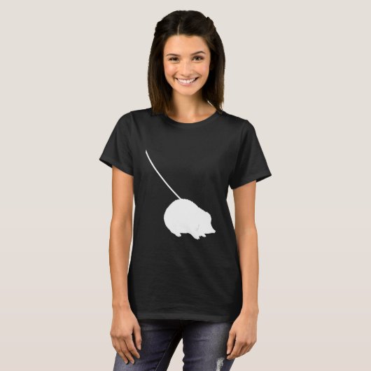 Hedgehog on a Leash  Cute  Pet Animal Tシャツ (正面フル)