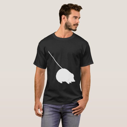 Hedgehog on a Leash  Cute  Pet Animal Tシャツ (正面フル)