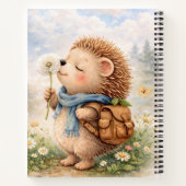 Hedgehog Personalized Kids Journal ノートブック (裏面)
