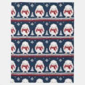 Hedgehog’s in Scarves  フリースブランケット (正面)