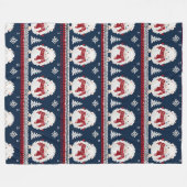 Hedgehog’s in Scarves  フリースブランケット (正面(横))