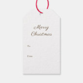 Hedgehog Santa Hat Baby 1st Christmas ギフトタグ (裏面)